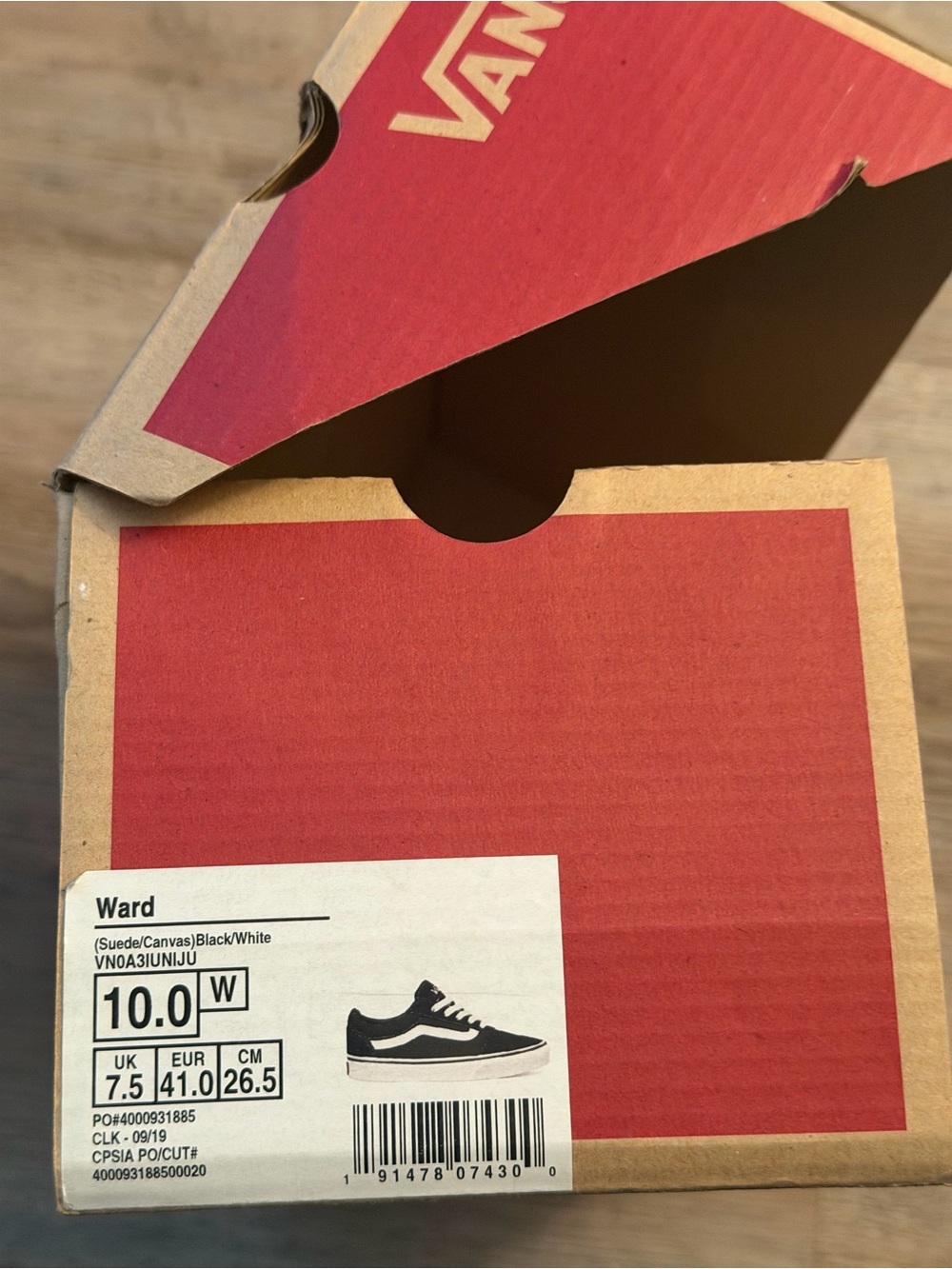 Vans Black and White Old Skool Low-Top Sneakers - Picture 3 of 3